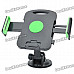 Universal Car Swivel Suction Cup Mount Holder - Black + Green