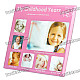 Childhood Memories My Childhood Years Photo Frame - 1~6 Years Old (Deep Pink)