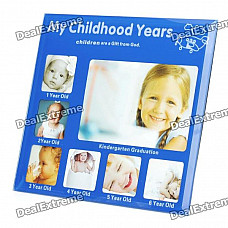 Childhood Memories My Childhood Years Photo Frame - 1~6 Years Old (Blue)