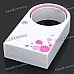 USB/4xAAA Powered Bladeless Fan - White + Pink
