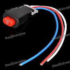 Motorcycle Double Flash Push Button Switch (13cm-Cable Length)