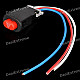 Motorcycle Double Flash Push Button Switch (13cm-Cable Length)