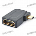 Micro HDMI Male to HDMI Female Right Angle Adapter