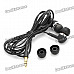 Stereo In-Ear Earphone - Black (3.5mm-Plug / 118cm-Cable)