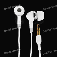 Stereo In-Ear Earphone - White (3.5mm-Plug / 118cm-Cable)