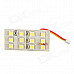 White SMD 3*4 12-LED Cabin/Dome/Door/Glove Box Light (12V)