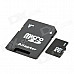 4GB Micro SD/TF Card with SD Card Adapter - Black