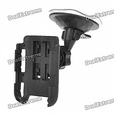 Car Windshield Swivel Mount Holder for Iphone 4 / 4S - Black