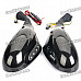 Motorcycle Rearview Mirror MP3 Player Speaker with FM / SD Slot - Pair (DC 12V)