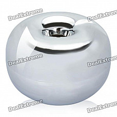 Apple Style Zinc Alloy Cigarette Ashtray - Silver