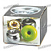 Apple Style Zinc Alloy Cigarette Ashtray - Silver