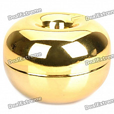 Apple Style Zinc Alloy Ashtray - Golden