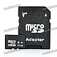 Micro SD/TF Card with SD Card Adapter - Black (16GB / Class 6)