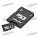 Micro SD/TF Card with SD Card Adapter - Black (16GB / Class 6)