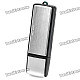 USB 2.0 Rechargeable Flash Drive Voice Recorder - Silver (4GB)