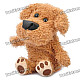 Cute Talking Mimicry Stuffed Dog Pet - Brown (3 x AAA)