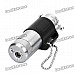 Cool Butane Gas Lighter w/ Chain - Black + Silver