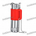 Cool Butane Gas Lighter w/ Chain - Red + Silver