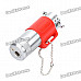 Cool Butane Gas Lighter w/ Chain - Red + Silver