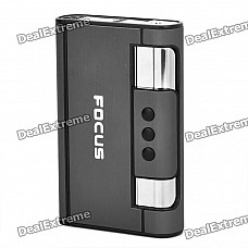 Cool Cigarette Case Style Butane Gas Lighters - Silver + Black