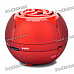 Mini Stylish Flower Style Rechargeable MP3 Player Speaker w/ TF Slot - Red