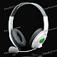 USB Connector Headset Headphone w/ Microphone / Volume Control - White (200cm-Cable)