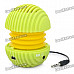 Mini Ball Style Rechargeable MP3 Player Speaker w/ SD Slot - Green