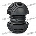 Mini Ball Style Rechargeable MP3 Player Speaker w/ SD Slot - Black