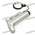 Cool Butane Gas Lighter Keychain - Grey