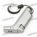 Cool Butane Gas Lighter Keychain - Grey