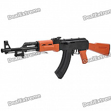 Cool AK-47 Simulation Toy Gun with BB Bullets - Black + Brown