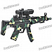 Cool Camouflage BB Toy Gun with Red Laser / Blue & Green Flashing Light