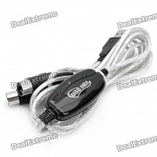 USB 2.0 to MIDI Converter Adapter Cable (175CM-Length)