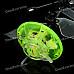 Indoor UFO Mini Flying Saucer Spaceship Toy w/ Charger and Remote Controller - Green + Black