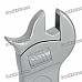 Creative Wrench Style Zinc Alloy Butane Lighter - Silver