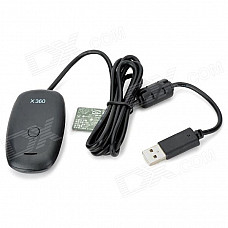 PC Wireless Gaming Receiver for XBOX 360 Controller - Black