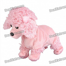 Electric 8-Mode Barking Moving Plush Dog Toy - Poodle (4 x AA)