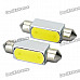 SV85 2W 150lM 6000K LED Car White Light Bulbs (DC 12V / Pair)