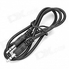 3.5mm Male to Male Audio Connection Cable - Black (51cm)