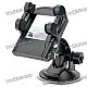 Universal Swivel Suction Cup Mount Holder for Cell Phone / MP4 Player + More - Black