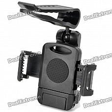 Car Sun Visor Mount Holder for Cellphone - Black (Width 6.8~11.5cm)