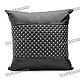 Car & Home Leather Pillow Cushion - Black + White