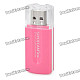 SY-596 USB 2.0 Multi-in-One Memory Card Reader - Pink + White