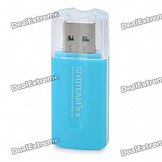 USB 2.0 Multi-in-One Memory Card Reader - Blue + White