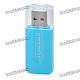 USB 2.0 Multi-in-One Memory Card Reader - Blue + White