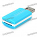 USB 2.0 Multi-in-One Memory Card Reader - Blue + White