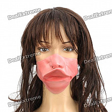 Scary Large Upper Lip Face Mask for Halloween Costume / Cosplay - Pink