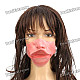 Scary Large Upper Lip Face Mask for Halloween Costume / Cosplay - Pink