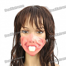Scary Half Rabbit Teeth Face for Halloween Costume / Cosplay - Pink