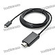 1080P HDMI Male to Micro USB Male MHL Adapter Cable for Samsung i9100 / HTC G14 + More -Black (1.8M)
